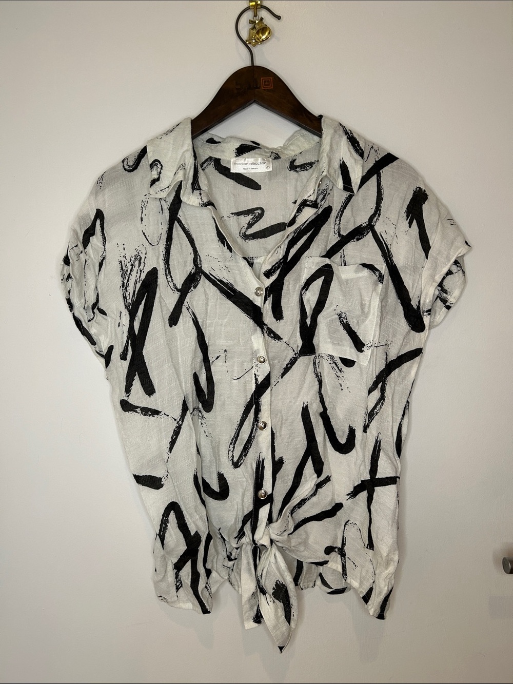 Modern Attraction Paint Brush Blouse